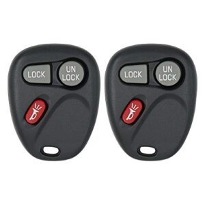 keyless2go replacement for keyless entry car key vehicles that use 3 button 15732803 kobut1bt – 2 pack