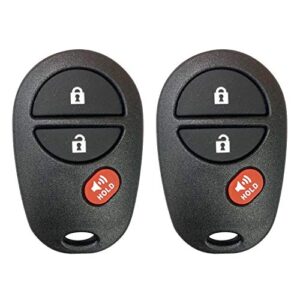 2 new replacement for 2005-2016 tacoma keyless entry remote control gq43vt20t by autokeymax