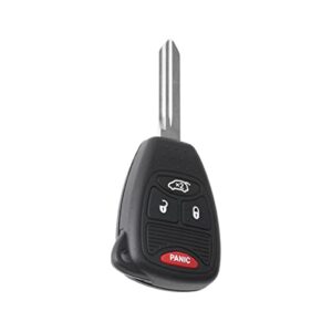 ocestore oht692427aa car key fob keyless flip entry remote oht692713aa 4 button vehicles replacement compatible with aspen sebring avenger charger durango ram commander compass wrangler