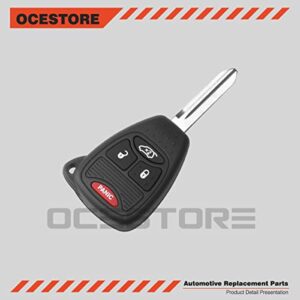 OCESTORE OHT692427AA Car Key Fob Keyless Flip Entry Remote OHT692713AA 4 Button Vehicles Replacement Compatible with Aspen Sebring Avenger Charger Durango Ram Commander Compass Wrangler