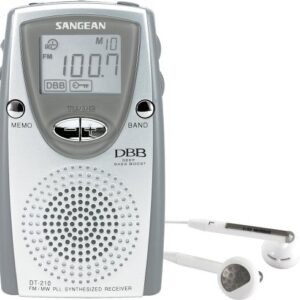 Sangean DT-210 FM-Stereo/AM PLL Synthesized Tuning Pocket Radio