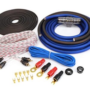 KnuKonceptz KCA Complete Oversized 4 Gauge 2 Channel Subwoofer Amp Installation Wiring Kit