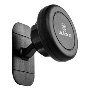 magnetic phone holder – tackform [ tack mount ] v.2.0 w/n52 magnets [ for car, kitchen, bedside, bathroom ] stick on dash mount with authentic 3m sticky adhesive, for phones, tablets, and gps units