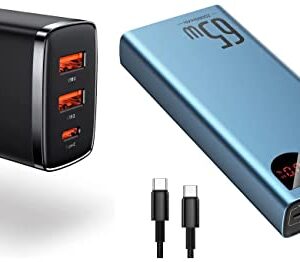 Baseus (Travel Essential) 65W Laptop Power Bank and 30W 3-Port Charger