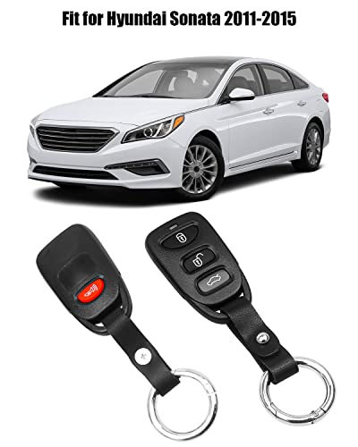 EMIHO Car Key Fob Fit for Hyundai Sonata 2011-2015, Keyless Entry Remote Replace 95430-3Q000 95430-3Q001, FCC ID：OSLOKA-950T, 2 Pack