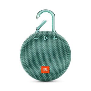 jbl clip 3, river teal – waterproof, durable & portable bluetooth speaker – up to 10 hours of play – includes noise-cancelling speakerphone & wireless streaming