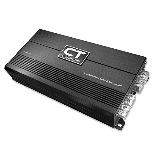 CT Sounds CT-1000.1D Compact Class D Car Audio Monoblock Amplifier, 1000 Watts RMS