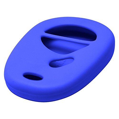 Keyless2Go Replacement for New Silicone Cover Protective Case for 3 Button Remote Key Fobs with FCC GQ43VT20T - Blue - (2 Pack)