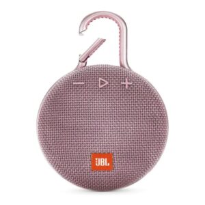 jbl clip 3, dusty pink – waterproof, durable & portable bluetooth speaker – up to 10 hours of play – includes noise-cancelling speakerphone & wireless streaming