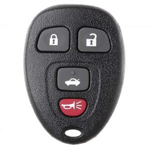 SCITOO Keyless Entry Remote Control Key Fob Replacement for 4 Buttons 2006-2011 for Chevy for Impala for Monte Carlo for Impala for Buick Lucerne for Cadillac DTS 1PC FCC OUC60270