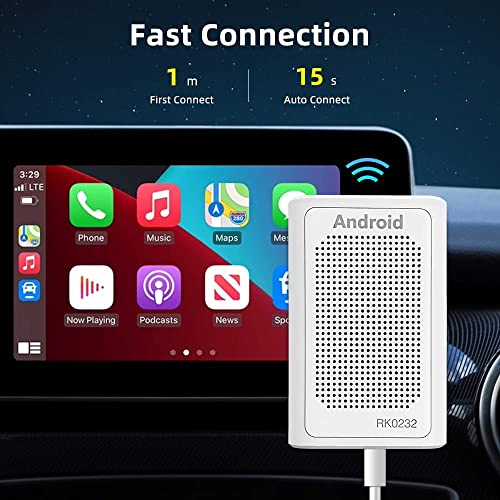 Velany Store Wireless Carplay AI Box, Carplay Adapter, Andriod Auto Suitable for Any car Model, 2G+32G, GPS Navigation, Bluetooth 5.0,FM, Music, Video,Fast Connection