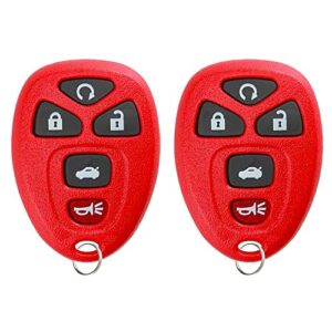 2x new replacement keyless entry remote control key fob compatible with & fits for chevy buick cadillac