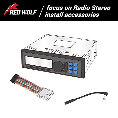 RED WOLF Stereo Harness for 1992-2019 Toyota, 2010-2019 Subaru Aftermarket Radio Wire Harness Female + Male Plug Connector Without JBL System Add Subwoofer Amplifier