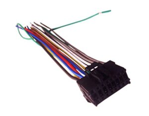 pioneer avh-x2500bt / avh-x2600bt / avh-x4500bt / avh-x4600bt 16 pin radio dual stereo wiring harness power plug