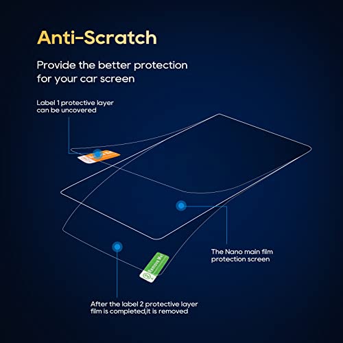 LFOTPP 2023 Sportage Screen Protector for 2023 Kiaa Sportage NQ5 EX, SX, SX-Prestige, X-Line US Version 12.3 Inch Screen Protector 2023 Sportage NQ5 12.3 Inch Panoramic ARCED Navigation Screen Protector 4PCS