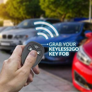 Keyless2Go Replacement for 2 New Keyless Entry Remote Start Car Key Fob for 22733524 KOBGT04A Malibu Cobalt G5 G6 Grand Prix Lacrosse Allure