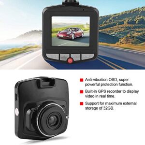 Car Driving Recorder, 1080P Full HD Dash Cam Portable 2.2inch Car DVR Camera 170° Digital Driving Video Recorder A5 Built-in GPS Recorder Loop Recording 1/3" CCD Image Sensor Anti-Vibration OSD