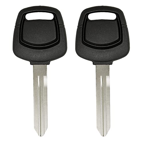 Keyless2Go Replacement for New Uncut Transponder Ignition 4D60 Chip Car Key NI02T (2 Pack)