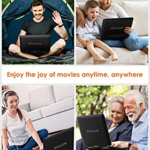 WONNIE 17.9’’ Large Portable DVD/CD Player with 15.6‘’ Swivel Screen, 1366x768 LCD TFT, 6 Hrs 5600mAH Rechargeable Battery, Regions Free, Support USB/SD Card/ Sync TV , High Volume Speaker