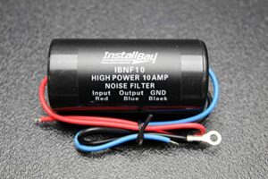 (1) noise filter 10 amps 12v hum filter noise engine suppressor wire ibnf10