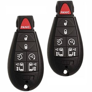 keyless entry remote control key fob fobik replacement fits for dodge grand caravan 2008-2020 chrysler town country volkswagen routan iyz-c01c m3n5wy783x 56046709
