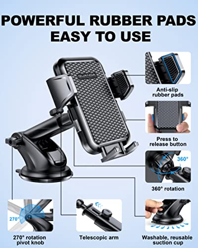 GUANDA TECHNOLOGIES CO., LTD. Car Phone Holder with Strong Suction Cup and Car Phone Mount Vent Clip