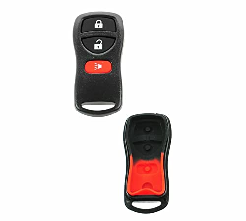 3 Button Keyless Entry Remote Fob Case and Insert for Sentra Pathfinder