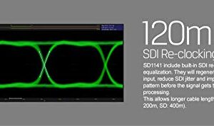 AVMATRIX SD1141 1x4 3G-SDI Reclocking Distribution Amplifier; Automatically Detects SD, HD and 3G-SDI; 4 Buffered and Re-clocked Outputs; 3G/HD/SD-SDI Multi-rate Signal Processing