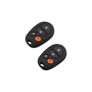 drivestar keyless entry remote car key replacement 2004-2016 for toyota sienna for gq43vt20t,set of 2