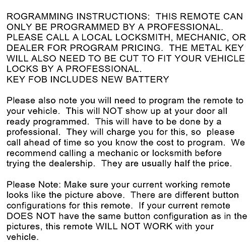 DRIVESTAR Keyless Entry Remote Car Key Replacement 2004-2016 for Toyota Sienna for GQ43VT20T,Set of 2