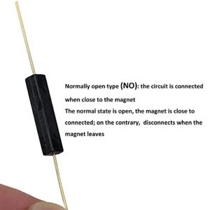 DIYhz Reed Switch GPS-14A 14mm Plastic Anti-Interference Normally Open Magnetic Control Switch 10PCS