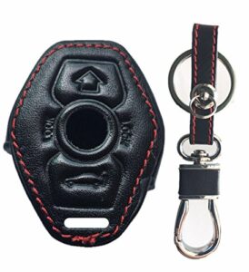 rpkey leather keyless entry remote control key fob cover case replacement fit for 3 5 7 series m3 m5 m6 x3 x5 z3 z4 z8 lx8fzv