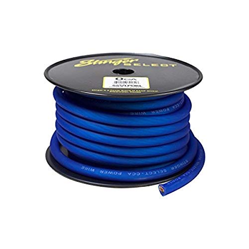 Stinger SSVLP0BL 1/0Ga Matte Blue Power Wire 50'