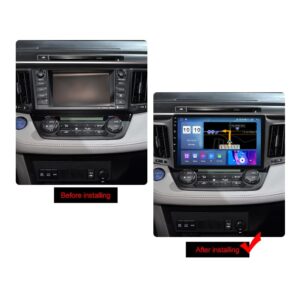 Car Radio Stereo for Toyota RAV4 2013-2018, Biorunn Android 11 10.1 Inch Octa Core Car GPS Navi Wireless Carplay Android Auto Head Unit IPS Touchscreen BT FM AM RDS DSP, 4GB RAM 64GB ROM