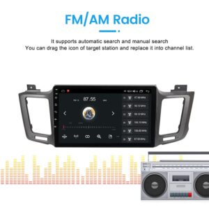 Car Radio Stereo for Toyota RAV4 2013-2018, Biorunn Android 11 10.1 Inch Octa Core Car GPS Navi Wireless Carplay Android Auto Head Unit IPS Touchscreen BT FM AM RDS DSP, 4GB RAM 64GB ROM