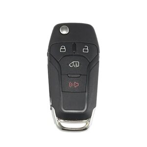 x autohaux 315mhz n5f-a08taa replacement smart proximity keyless entry remote key fob for ford transit 2019-2020 4 buttons with door key 49 chip