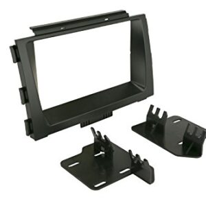 Scosche KA2420DDB Compatible with 2015-19 Kia Sedona ISO Double DIN Dash Kit Black