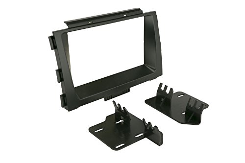 Scosche KA2420DDB Compatible with 2015-19 Kia Sedona ISO Double DIN Dash Kit Black