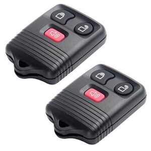 scitoo key fob keyless entry remote fit ford expedition explorer f150 f250 f350 cwtwb1u331 2x new black 3 buttons