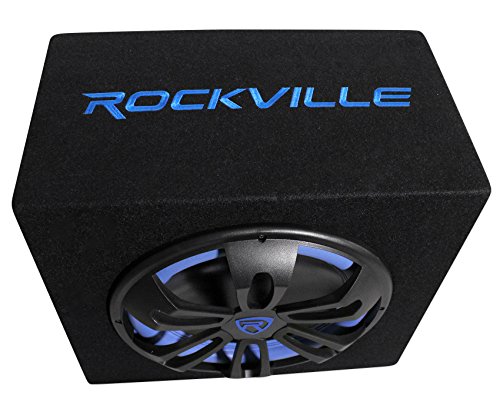 Rockville RVB12.1A 12 Inch 500W Active Powered Car Subwoofer+Sub Enclosure Box