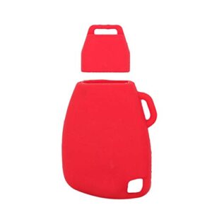 SEGADEN Silicone Cover Protector Case Holder Skin Jacket Compatible with MERCEDES BENZ 3 Button Smart Remote Key Fob CV4956 Red