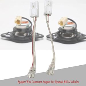 RED WOLF Car Door Speaker Wiring Harness for Hyundai 2002-2016 KIA 2003-2010, Toyota Camry Tacoma Corolla 2002-2011, Subaru Outback 2010-2014 Aftermarket Speaker Wire Connector 2 PC