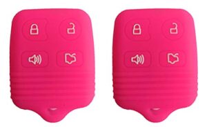 kawihen silicone key fob cover compatible with ford mustang edge escape expedition explorer focus escort lincoln mercury cwtwb1u331