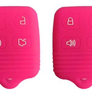 KAWIHEN Silicone Key Fob Cover Compatible with Ford Mustang Edge Escape Expedition Explorer Focus Escort Lincoln Mercury CWTWB1U331