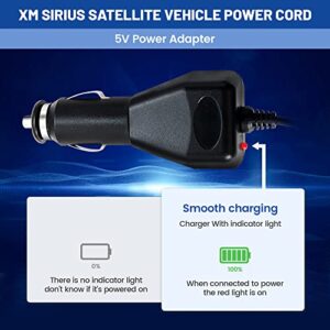 Anina 5V Power Adapter for XM Sirius Satellite Vehicle Power Cord Supply Connect DC Charger Adapter Compatible with XDPIV1 XAPV2 XMP3i SXDPIP2 SXIV1