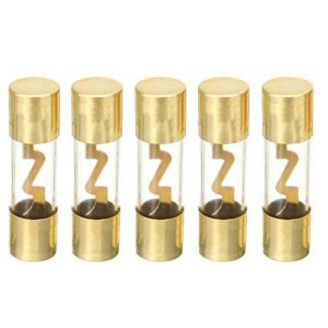 esupport 5 x 100a agu fuse 10x38mm car audio power safety protect glass tube gold plated radio refit amp amplifier