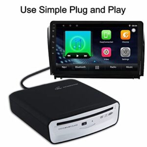 Ploveyy USB External Vehicle CD Player USB Connection Portable CD Players for car Android Navigation USB Port Plug & Play