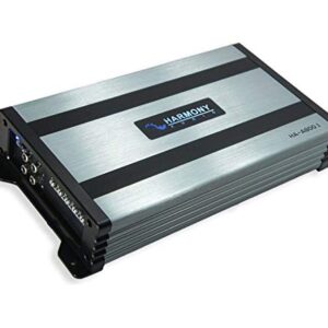 Harmony Audio HA-A800.1 Car Stereo Class D Amp Mono 1600 Watt Subwoofer Amplifier - 1 Ohm Stable - Includes Bass Remote