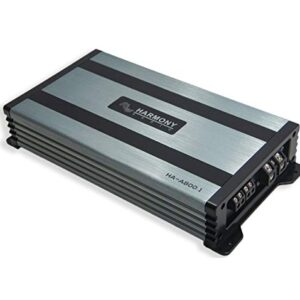 Harmony Audio HA-A800.1 Car Stereo Class D Amp Mono 1600 Watt Subwoofer Amplifier - 1 Ohm Stable - Includes Bass Remote