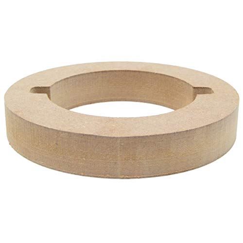 MDF Tweeter Adapter Rings Spacers 2.91" ID x 4.33" OD Car Audio Installation (2 Pairs - 4 Rings) RING-3720